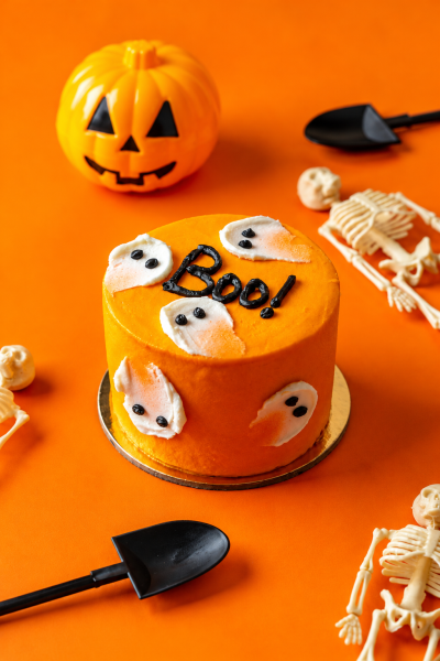 Boo Cake Halloween Still Life