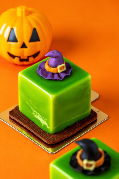 Lime Witch Hat Halloween Petit Gâteau