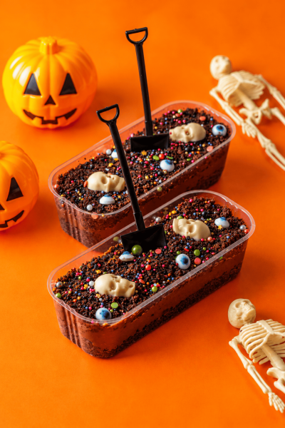 Spooky Chocolate Dirt Cup Graveyard
